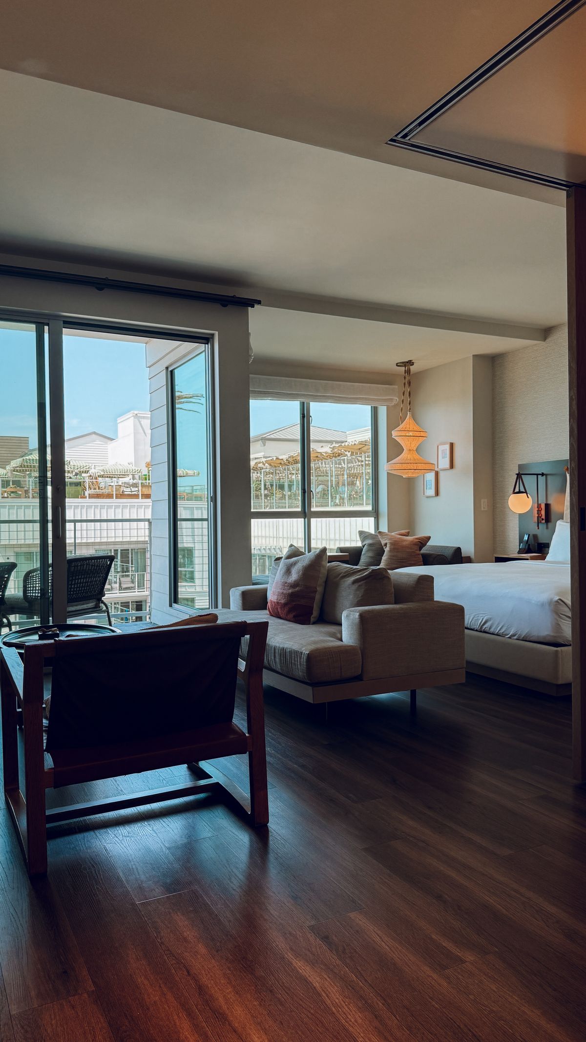An elegant private suite with a view