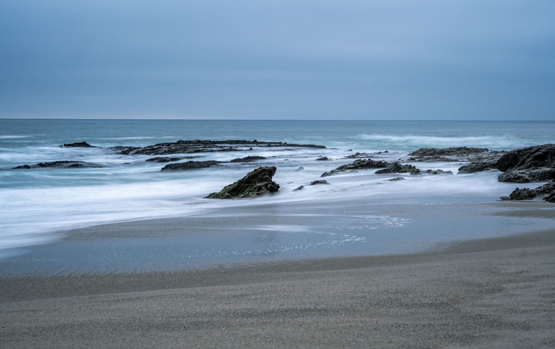 Calm waves along the Laguna Beach coast